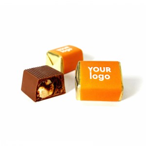 Šokolādes konfektes "Rocher" ar logo